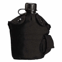 Фляга пластиковая Genuine G.I. 1 литр с чехлом Rothco Black