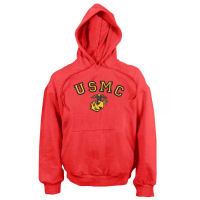 Толстовка армейская Rothco Red ''USMC'' с эмблемой
